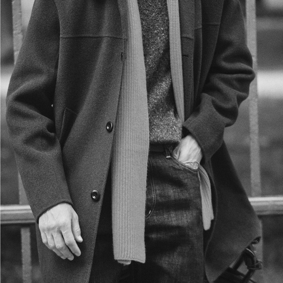 Alex Mill Jacob Coat Black Size M - Picture 6 of 9